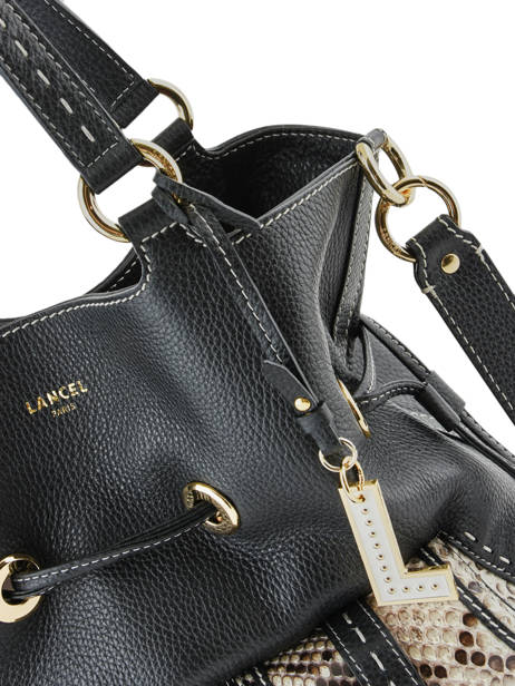 Bucket Bag M Premier Flirt Python Leder Lancel Zwart premier flirt A10529 ander zicht 2